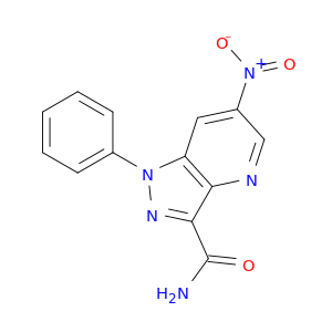 1H-Pyrazolo[4,3-b]pyridine-3-carboxamide, 6-nitro-1-phenyl-