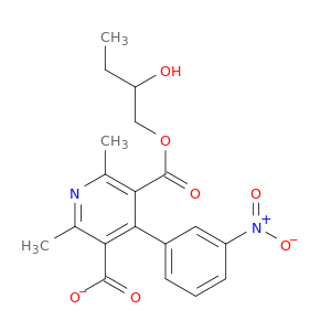 3,5-Pyridinedicarboxylic acid, 2,6-dimethyl-4-(3-nitrophenyl)-, ethyl2-hydroxyethyl ester