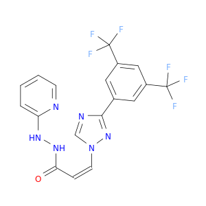 (Z)-3(3-(3,5-双(三氟甲基)苯基)-1H-1,2,4-三唑-1-基)-N'-(吡啶-2-基)丙烯酰肼
