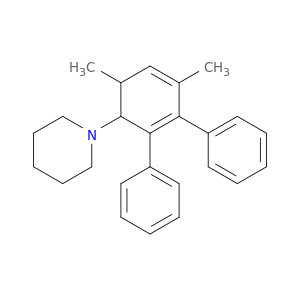 Piperidine, 1-(4,6-dimethyl-2,3-diphenyl-2,4-cyclohexadien-1-yl)-