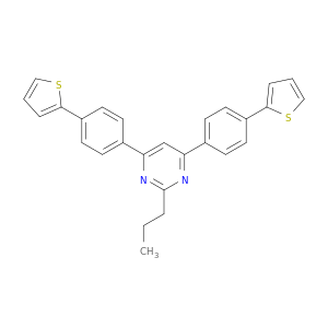 Pyrimidine, 2-propyl-4,6-bis[4-(2-thienyl)phenyl]-
