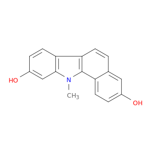 11H-Benzo[a]carbazole-3,9-diol, 11-methyl-