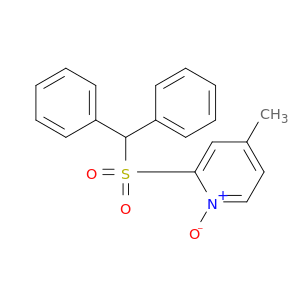 Pyridine, 2-[(diphenylmethyl)sulfonyl]-4-methyl-, 1-oxide
