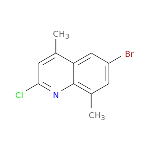 Quinoline, 6-bromo-2-chloro-4,8-dimethyl-