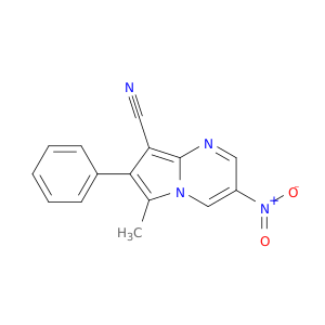 Pyrrolo[1,2-a]pyrimidine-8-carbonitrile, 6-methyl-3-nitro-7-phenyl-