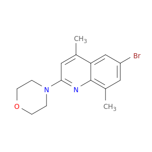 Quinoline, 6-bromo-4,8-dimethyl-2-(4-morpholinyl)-