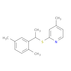 Pyridine, 2-[[1-(2,5-dimethylphenyl)ethyl]thio]-4-methyl-
