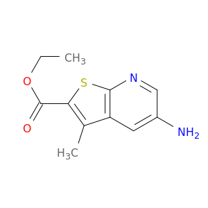 Thieno[2,3-b]pyridine-2-carboxylic acid, 5-amino-3-methyl-, ethyl ester