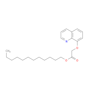 Acetic acid, (8-quinolinyloxy)-, dodecyl ester