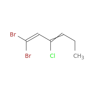 1,3-Hexadiene, 1,1-dibromo-3-chloro-