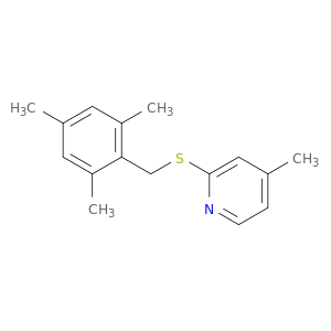 Pyridine, 4-methyl-2-[[(2,4,6-trimethylphenyl)methyl]thio]-