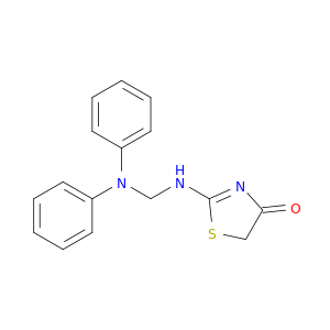 2-(((Diphenylamino)methyl)amino)thiazol-4(5H)-one