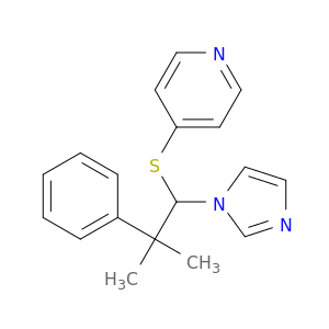 Pyridine, 4-[[1-(1H-imidazol-1-yl)-2-methyl-2-phenylpropyl]thio]-