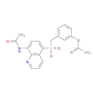 Acetamide, N-[5-[[[3-(acetyloxy)phenyl]methyl]sulfonyl]-8-quinolinyl]-