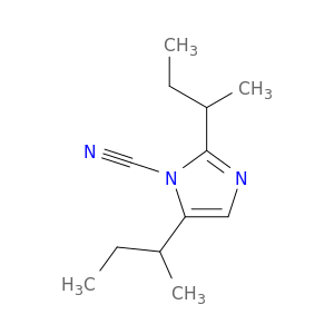 1H-Imidazole-1-carbonitrile, 2,5-bis(1-methylpropyl)-
