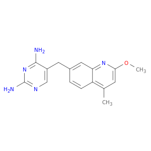 2,4-Pyrimidinediamine, 5-[(2-methoxy-4-methyl-7-quinolinyl)methyl]-