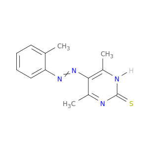 2(1H)-Pyrimidinethione, 4,6-dimethyl-5-[(2-methylphenyl)azo]-