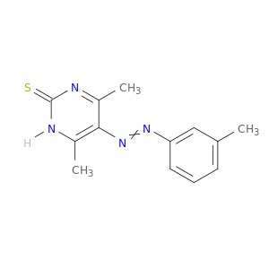 2(1H)-Pyrimidinethione, 4,6-dimethyl-5-[(3-methylphenyl)azo]-