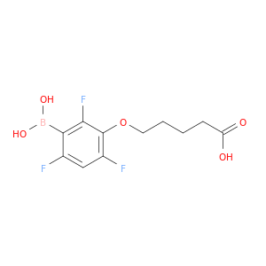 5-(3-硼-2,4,6-三氟苯氧基氧基)戊酸