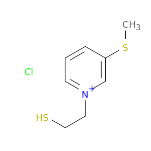 Pyridinium, 1-(2-mercaptoethyl)-3-(methylthio)-, chloride