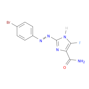 1H-Imidazole-4-carboxamide, 2-[(4-bromophenyl)azo]-5-fluoro-