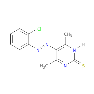 2(1H)-Pyrimidinethione, 5-[(2-chlorophenyl)azo]-4,6-dimethyl-
