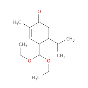 2-Cyclohexen-1-one, 4-(diethoxymethyl)-2-methyl-5-(1-methylethenyl)-