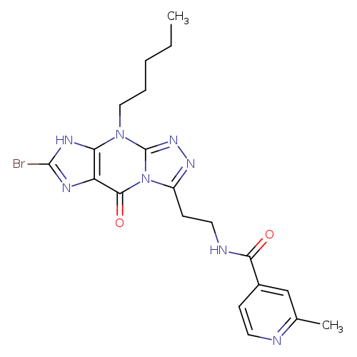 N-[2-(7-溴-8,9-二氢-5-氧代-9-戊基-5H-1,2,4-三唑[4,3-A]pulin-3-Y1)乙基]-2-甲基-4-吡啶甲酰胺
