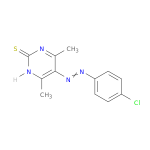 2(1H)-Pyrimidinethione, 5-[(4-chlorophenyl)azo]-4,6-dimethyl-