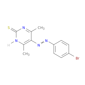 2(1H)-Pyrimidinethione, 5-[(4-bromophenyl)azo]-4,6-dimethyl-