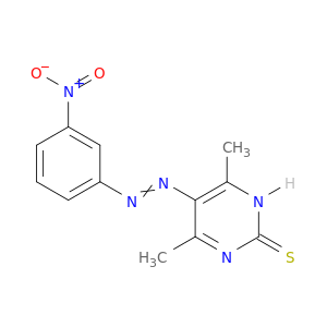 2(1H)-Pyrimidinethione, 4,6-dimethyl-5-[(3-nitrophenyl)azo]-