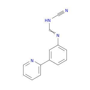 Methanimidamide, N-cyano-N'-[3-(2-pyridinyl)phenyl]-