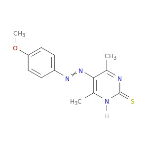 2(1H)-Pyrimidinethione, 5-[(4-methoxyphenyl)azo]-4,6-dimethyl-