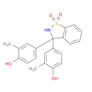 4,4'-(1,1-dioxido-2,3-dihydro-1,2-benzothiazole-3,3-diyl)bis(2-methylphenol)