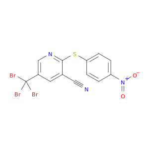 3-Pyridinecarbonitrile, 2-[(4-nitrophenyl)thio]-5-(tribromomethyl)-