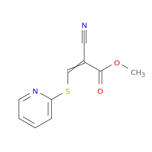 2-Propenoic acid, 2-cyano-3-(2-pyridinylthio)-, methyl ester