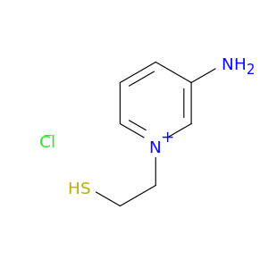 Pyridinium, 3-amino-1-(2-mercaptoethyl)-, chloride
