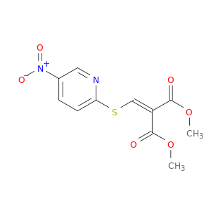 Propanedioic acid, [[(5-nitro-2-pyridinyl)thio]methylene]-, dimethyl ester