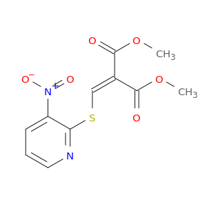 Propanedioic acid, [[(3-nitro-2-pyridinyl)thio]methylene]-, dimethyl ester