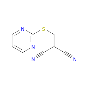 Propanedinitrile, [(2-pyrimidinylthio)methylene]-