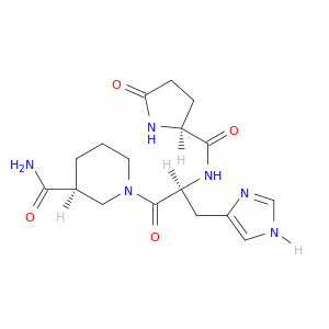3-Piperidinecarboxamide, 1-[N-(5-oxo-L-prolyl)-L-histidyl]-, (S)-