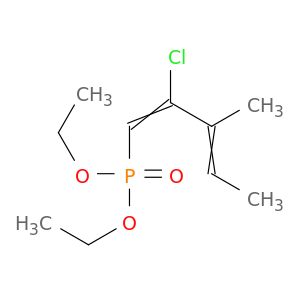 Phosphonic acid, (2-chloro-3-methyl-1,3-pentadienyl)-, diethyl ester
