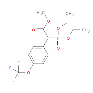 Benzeneacetic acid, α-(diethoxyphosphinyl)-4-(trifluoromethoxy)-, methyl ester