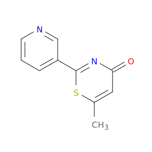 4H-1,3-Thiazin-4-one, 6-methyl-2-(3-pyridinyl)-