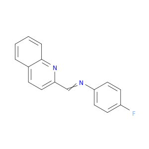 Benzenamine, 4-fluoro-N-(2-quinolinylmethylene)-