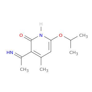 2(1H)-Pyridinone, 3-(1-iminoethyl)-4-methyl-6-(1-methylethoxy)-