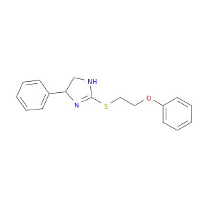 1H-Imidazole, 4,5-dihydro-2-[(2-phenoxyethyl)thio]-4-phenyl-