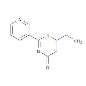 4H-1,3-Thiazin-4-one, 6-ethyl-2-(3-pyridinyl)-