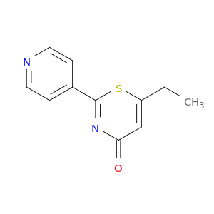 4H-1,3-Thiazin-4-one, 6-ethyl-2-(4-pyridinyl)-