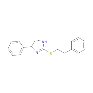 1H-Imidazole, 4,5-dihydro-4-phenyl-2-[(2-phenylethyl)thio]-